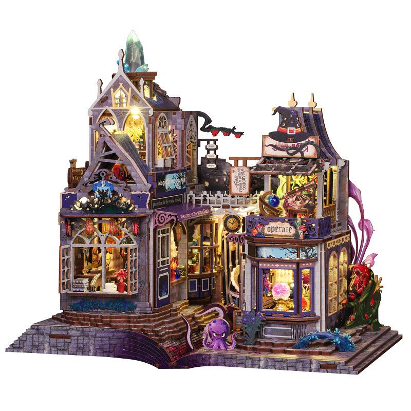 DIY Doll House Wooden Puzzle Miniature Kit Dollhouse Furniture Set Handmade Model Assembly Toys Case Birthday Gifts