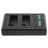 Doppelladestation Schnelllader Micro TypeC LCD-Anzeige für LPE8 Kameraakku