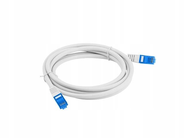 Patchcord Lanberg S/FTP kat.6A 0,5m LSZH CCA Fluke Passed Szary