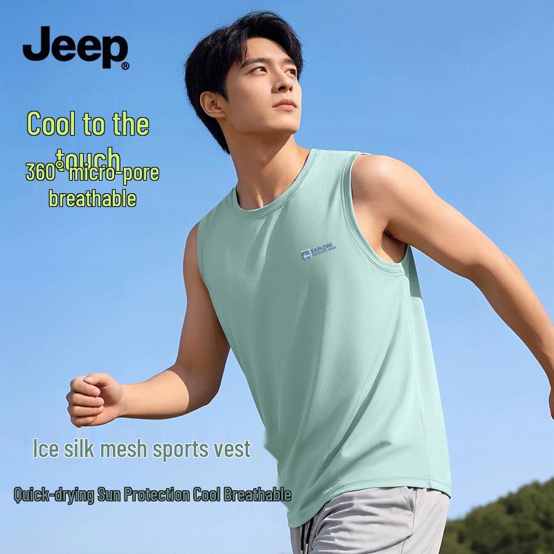JEEP Men's Sun Protection Mesh Quick Dry Sleeveless Vest