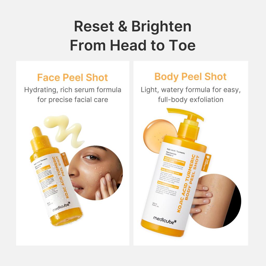 Medicube Kojic Acid Vita Body Peel Shot Large Capacity Body Gommage Peeling Dullness Keratin Summer Measures