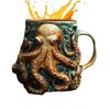 Chobotnice Pivo Kávové Hrnky Nápojové Šálky Pryskyřice Nápojové Nádobí Pro Cappuccino Latte Mléko Polévka Voda Džus Pivo Víno