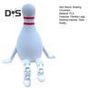 Flexible Bowling Buddy Bowling Pin Ball Desk Buddy with Articulated Legs 3D Printed Bowling Themed Ornament Gifts for Bowling Enthusiasts