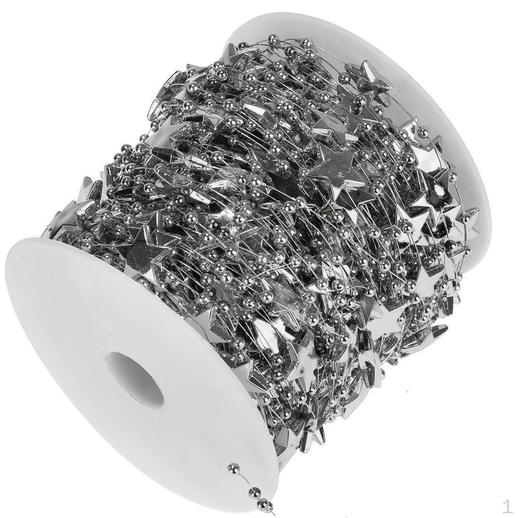 Цепочка Поделки Гирлянды Гирлянда Фестиваль Свадьба Дом DIY Декор 30м серебряный