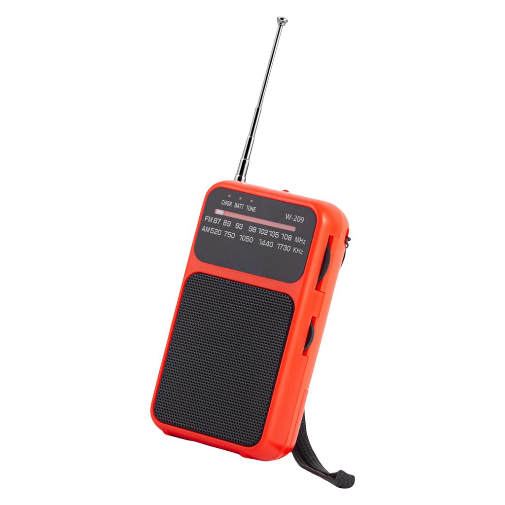 Compactly FM AM Radio With Pointers Designs Supports Type C Charging And Batteries for Outdoor Activity Use
