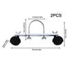 2pcs Electric Oil Heater Bracket Electric Heater Pulley 360 Degree Rotating Oil Heater Frame Caster Accessories for Home