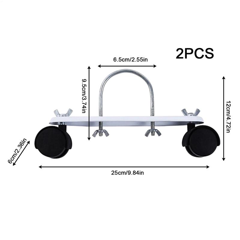2pcs Electric Oil Heater Bracket Electric Heater Pulley 360 Degree Rotating Oil Heater Frame Caster Accessories for Home