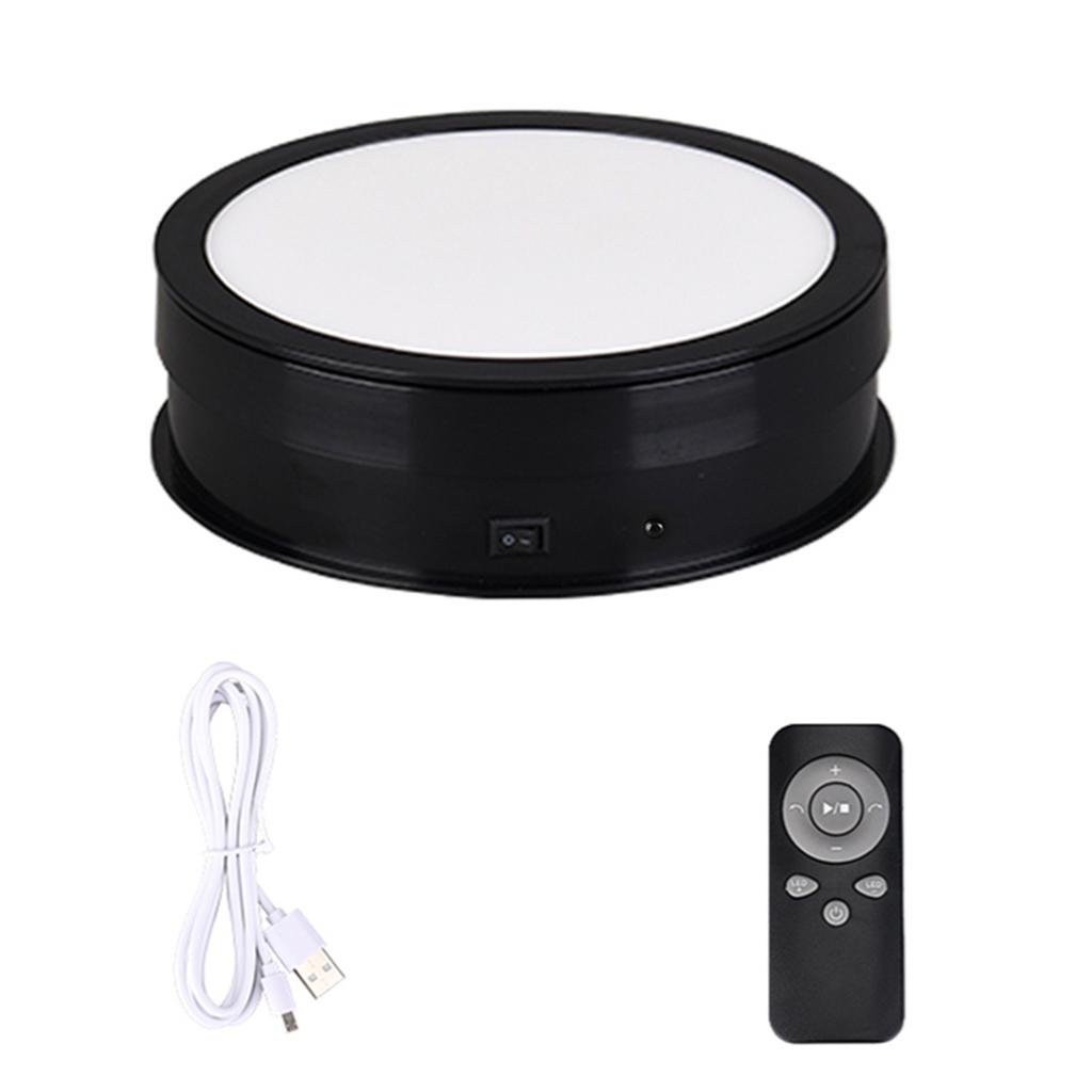 20cm Motorized Rotating Display Stand Rotating Turntable 10kg 22lbs Load Capacity 360 degrees Rotatable Display