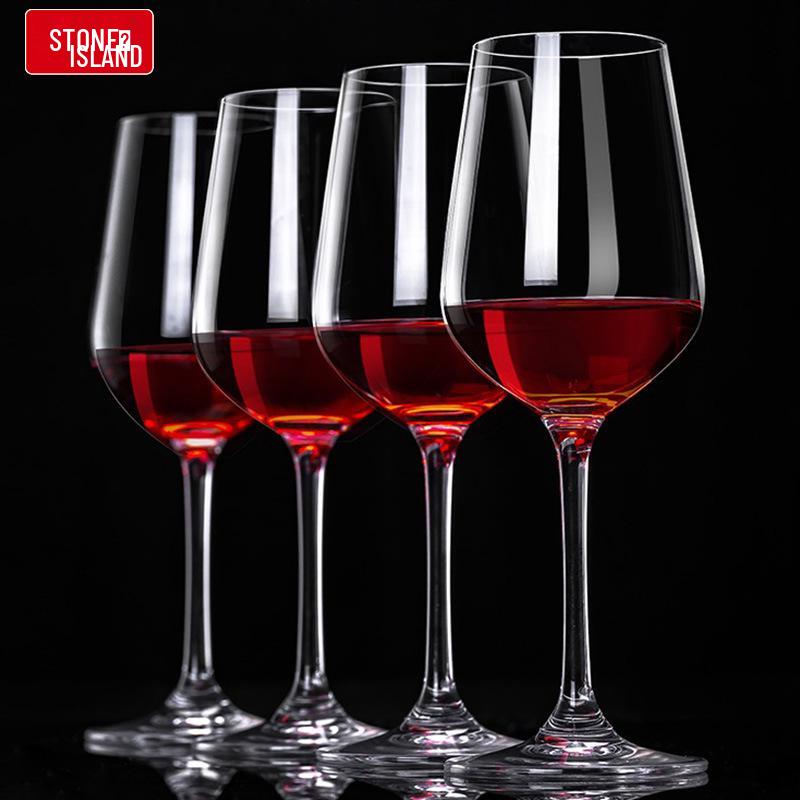 Shidao Crystal Red Wine Glass Set - Elegant Tall-Stemmed European Style for Sweet Wine Tasting