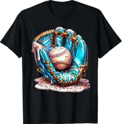 NEW Baseball Lifestyle 101 Apparel Baseball Drip Ice Cream T-Shirt