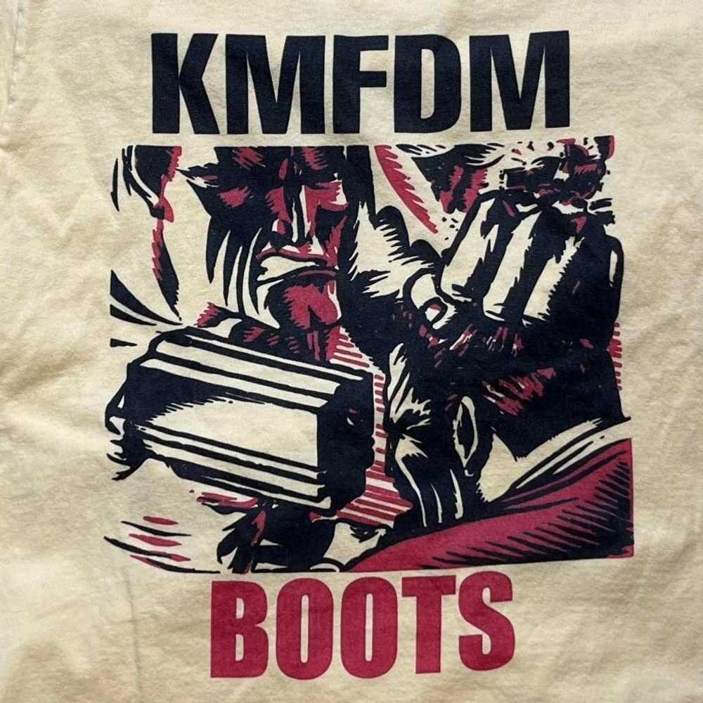 Vintage Rare KMFDM White Cotton T-shirt unisex All size S-345XL HRO37 Unisex T-Shirt