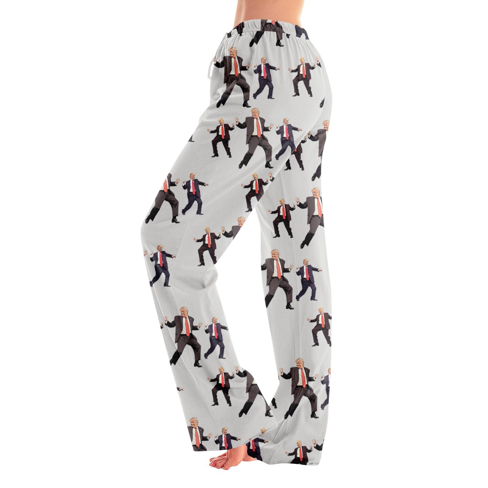 

Пижамные штаны для взрослых, одежда для сна, повседневные брюки с эластичной резинкой на талии, удобные прямые свободные брюки для йоги XL