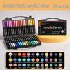 Soft Tip Black Box Acrylic Marker Pen Set, 60 Colors for Student Art and Layering