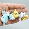 6Pcsset Chiikawas Doll Keychain Hachiware Momonga Usage Cute Bag Pendant Decorative Accessories Children Gift