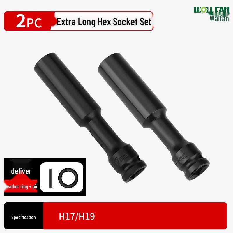 Ultra-Thin Long Thin-Wall Impact Socket Wrench for Motorcycle & Electric Vehicle Repair