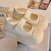 Thick Sole Height Increase 22 New Summer Breathable Muffin Shoes Big Head Mary Jane Casual Board Shoes