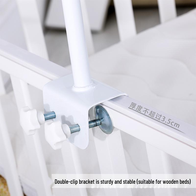 Enlarged Baby Cradle Mosquito Net with Stand - Insect Proof Jacquard Cover