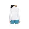 Nike Dri-FIT Victory Solid Logo Long Sleeve Polo Top Women Tops White DH2316-100