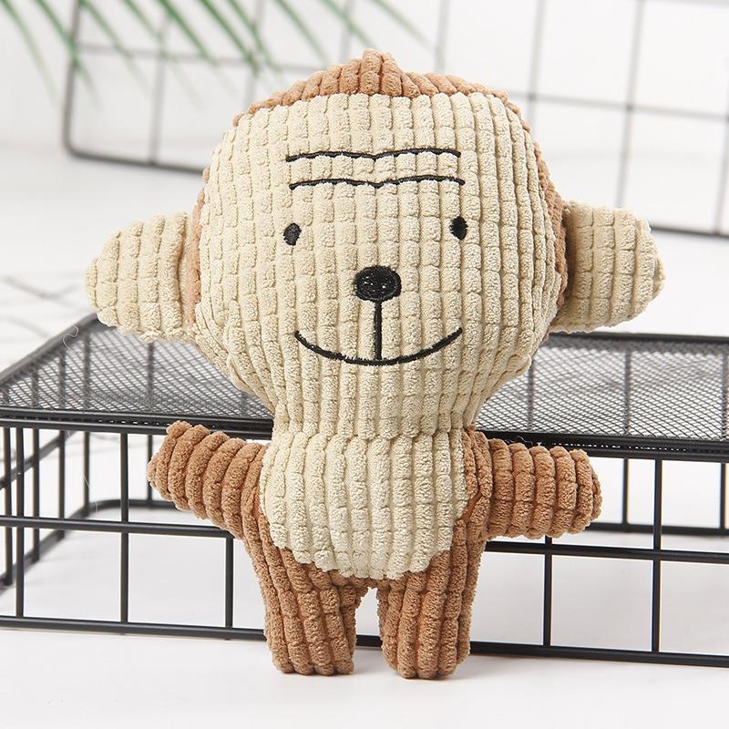 Pet Supplies: Cat and Dog Durable, Teething, Corn Fluff, Sound-sounding Companion Cartoon Plush Toys