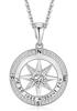Popular Style Titanium Steel Compass Necklace - Light Luxury Clavicle Chain
