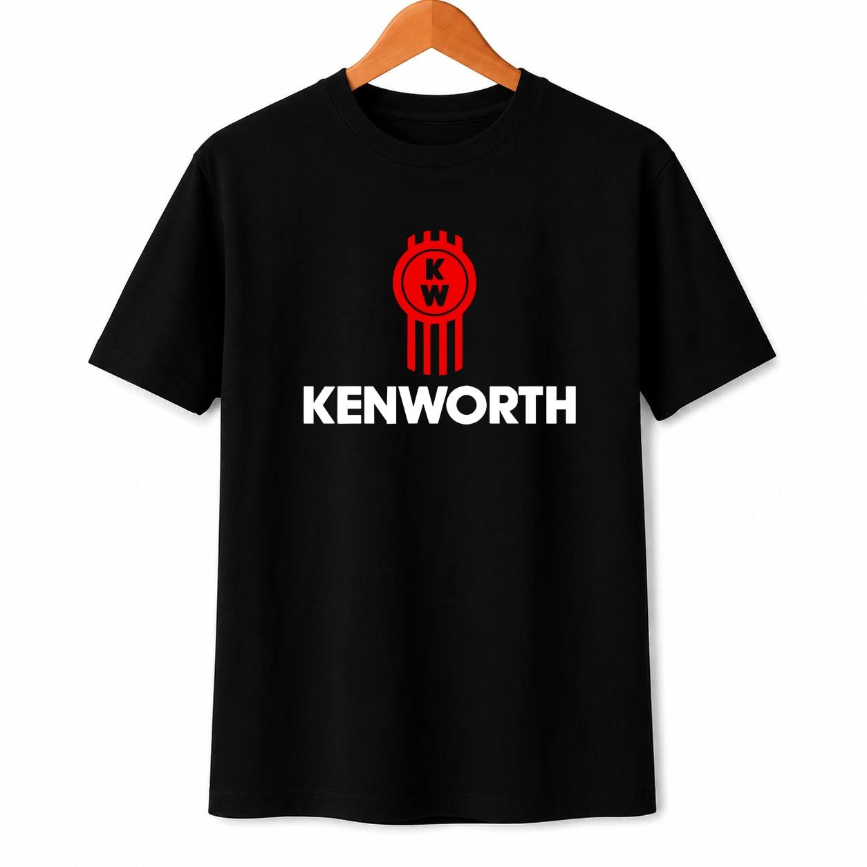Kenworth Black Cotton Fabric T-Shirt Streetwear Style Unisex Fit L