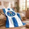 Coperta in Flanella con Stampa FC Porto Morbida e Calda Coperta da Divano/Letto per Casa Ufficio Camera da Letto