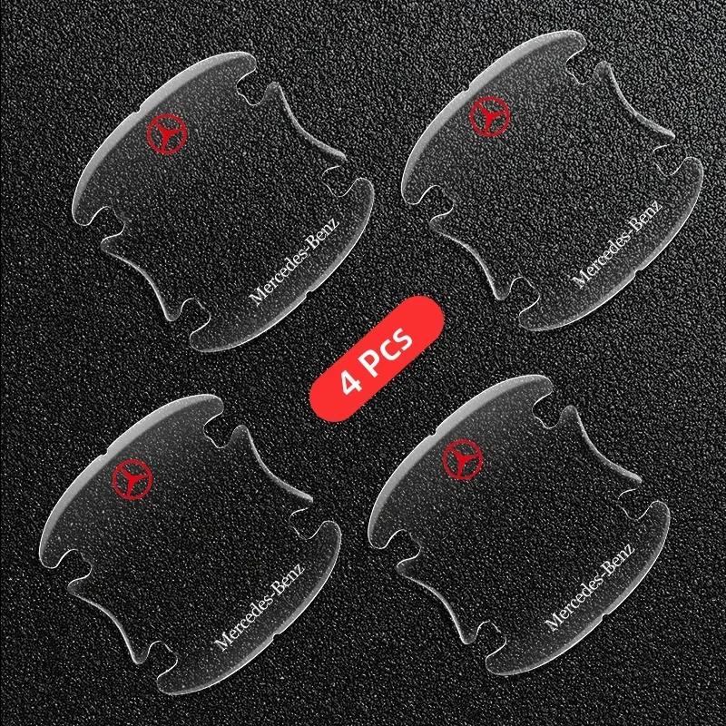 

4pcs Transparent Car Door Handle Bowl Sticker For Mercedes Benz C180 C200 C260 C300 W108 W124 W126 W140 W168 W169 Accessories