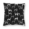Cartoon Puppy Cushion Cover Sofa Home Decor Greyhound Square Pillow  Car    Moda