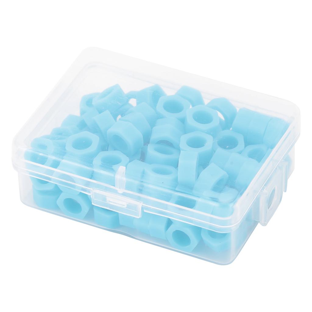 100pcs Dental Code Ring Silicone Instrument Code Circle Autoclavable Dentists Material