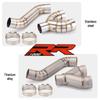 Applicable S1000RR/S1000R Titanium Mid-Pipe (2010-2016) Backpressure Muffler Removal Exhaust Mod