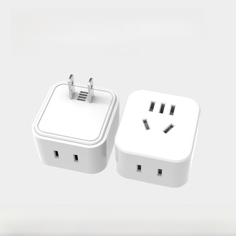 Универсальный переходник: Адаптер с 2-контактного на 3-отверстий American standard two plug