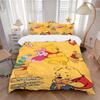 3pcs Piglet and Winnie the Pooh Printed Bedding Set, Soft and Comfortable Quilt Cover for Bedroom Q078