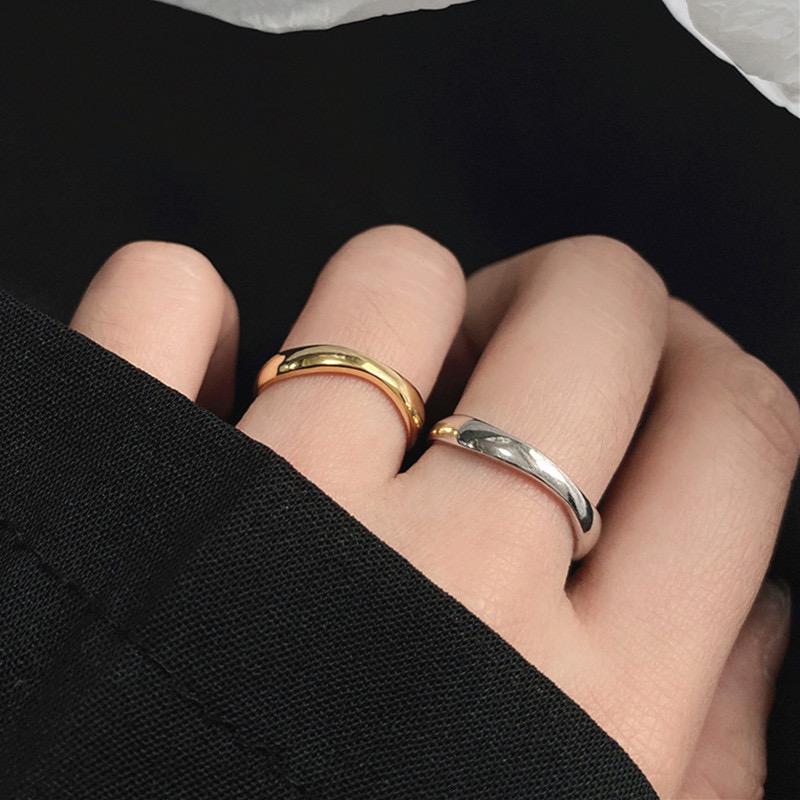 Xiaomi 925 Sterling Silver Simple Ring For Women Fine Jewelry Finger Adjustable Open Vintage Ring For Party Birthday Gift