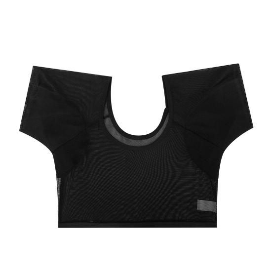Damen Tops Tief ausgeschnittene Kurzarm Tops mit Schulterpolstern Wiederverwendbare Ergonomische Polster Waschbar Durchsichtig
