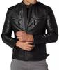 New Men Jacket Black Stylish Genuine Lambskin Leather Handmade Lambskin Soft Real