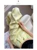 Lemon Yellow Women's High-Waist Wide-Leg Jeans - Retro Summer Style