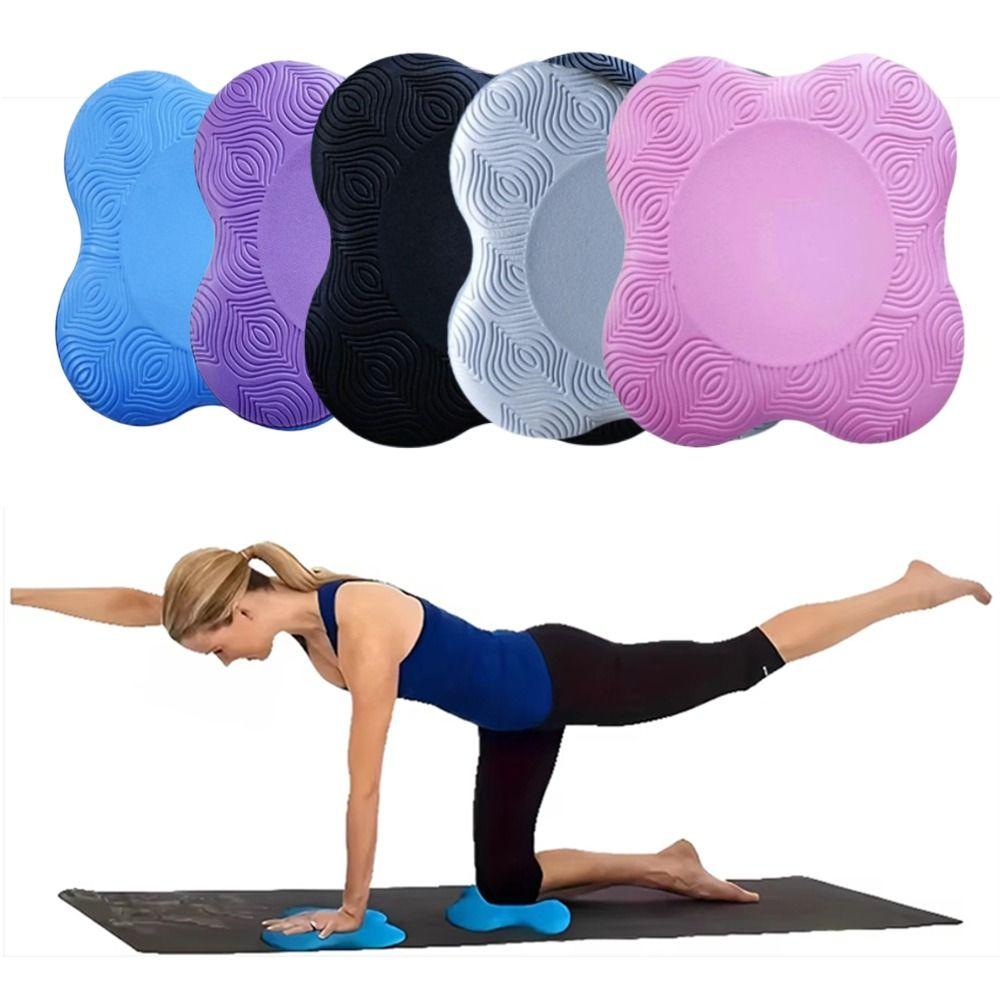 2pcs Soft Yoga Knee Mat Portable Kneeling Protect Pad Elbow Cushion  Yoga Accessories
