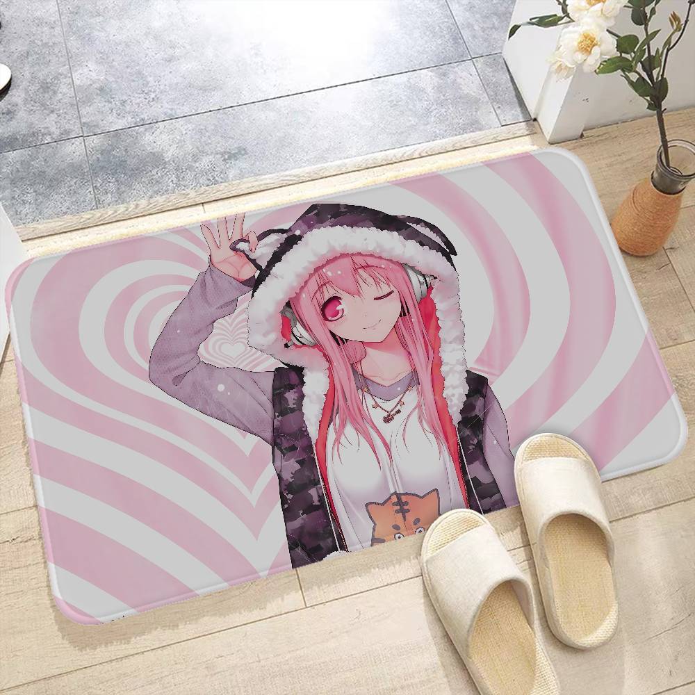 1PC Idol SUPER SONICO Entrance Door Mat Washable Non-Slip Living Room Sofa Chairs Area Mat Kitchen Welcome Doormat