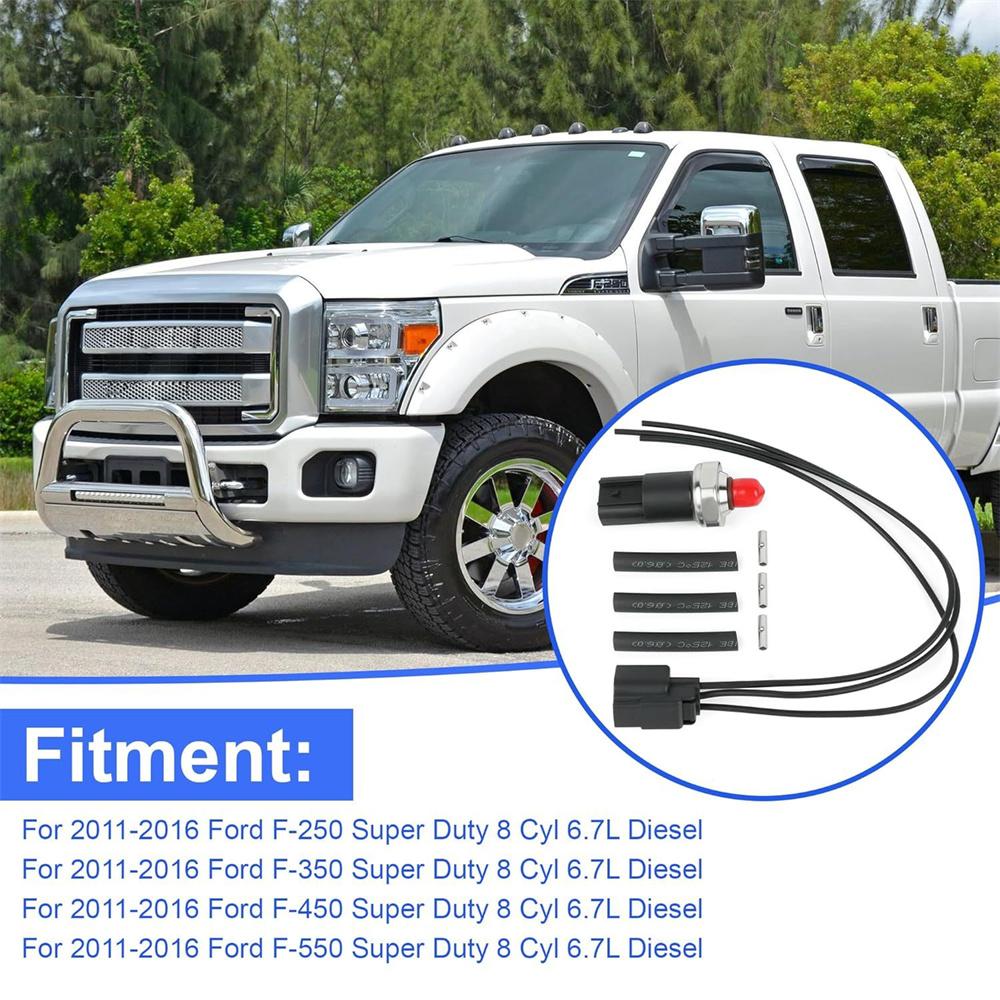 Fuel Pressure Sensor with Repair Wiring BC3Z-9S599-C Fit for Ford F-250 F-350 F-450 F-550