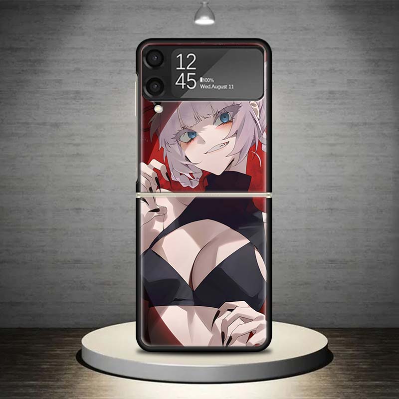 Nazuna Nanakusa Anime Phone Case For Samsung Galaxy Z Flip 7 6 5 4 3 5G Shockproof Cover Z Flip7 Flip6 ZFlip5 Flip3 Flip4 Luxury