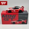 MINIGT 1:64 Toyota LBWORKS Toyota GR Supra Red/White Alloy Car Model 1103