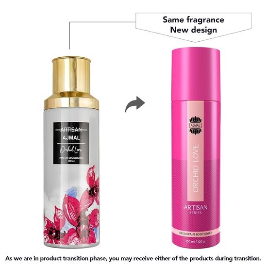 ajmal artisan - orchid love deodorant perfume 150ml longlasting spray gift for women online exclusive
