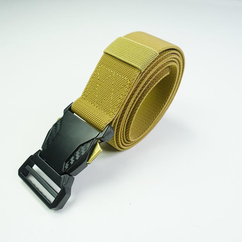Men s Tactical Elastic Stretch Belt with Quick Release Buckle for Outdoor Work and Training