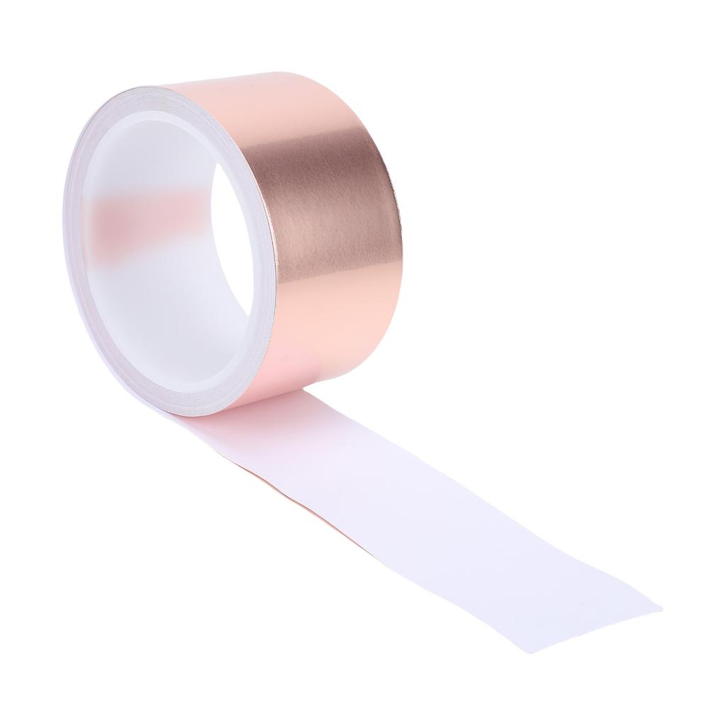 Copper Foil Tape for Guitar Bass EMI Shielding Conductive Adhesive Noise Reduction Grounding Stained Glass Framing 20m