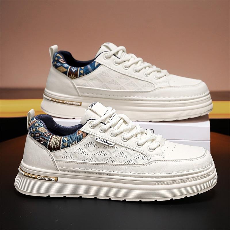 

Men s Casual Four Seasons Fashion Skateboarding Students Comfortable Sneakers Boys Trending Soft Sole Breathable Shoes 39 синій/бежевий