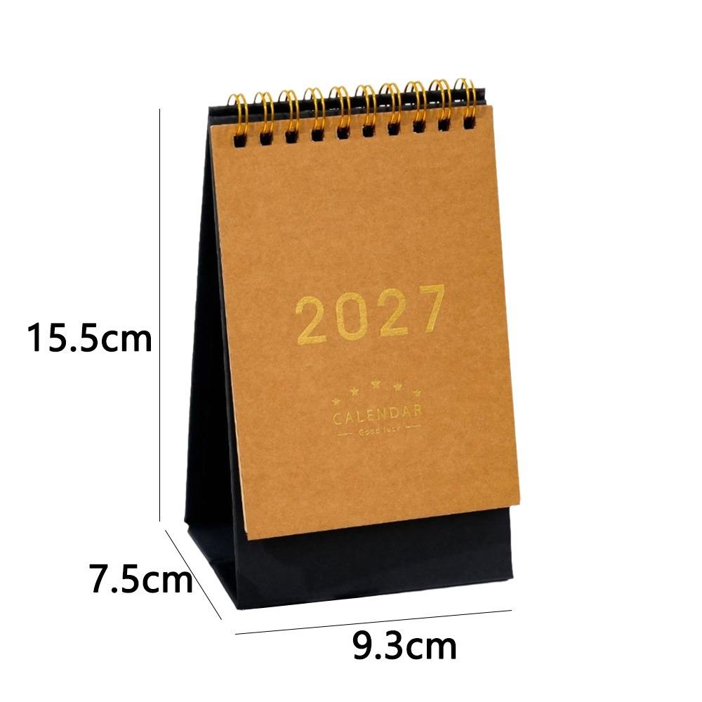 Multi-function Desktop Paper Calendar Standing Planner Scheduler 2027 Desk Calendar Home Office