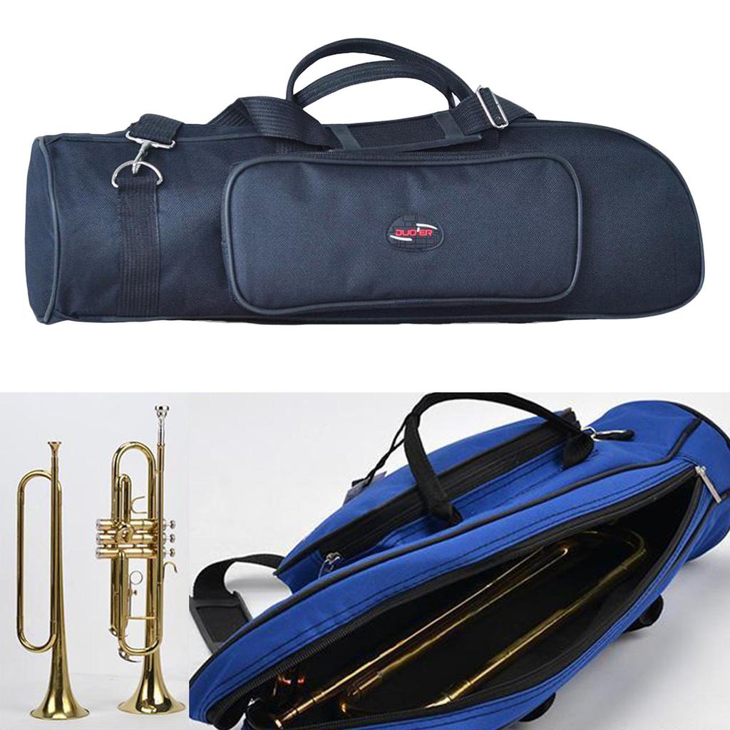 Travel Lightweight 600D Oxford Cloth Trumpet Carrying Bag Case Water-resistant Padded Adjustable Shoulder Bags