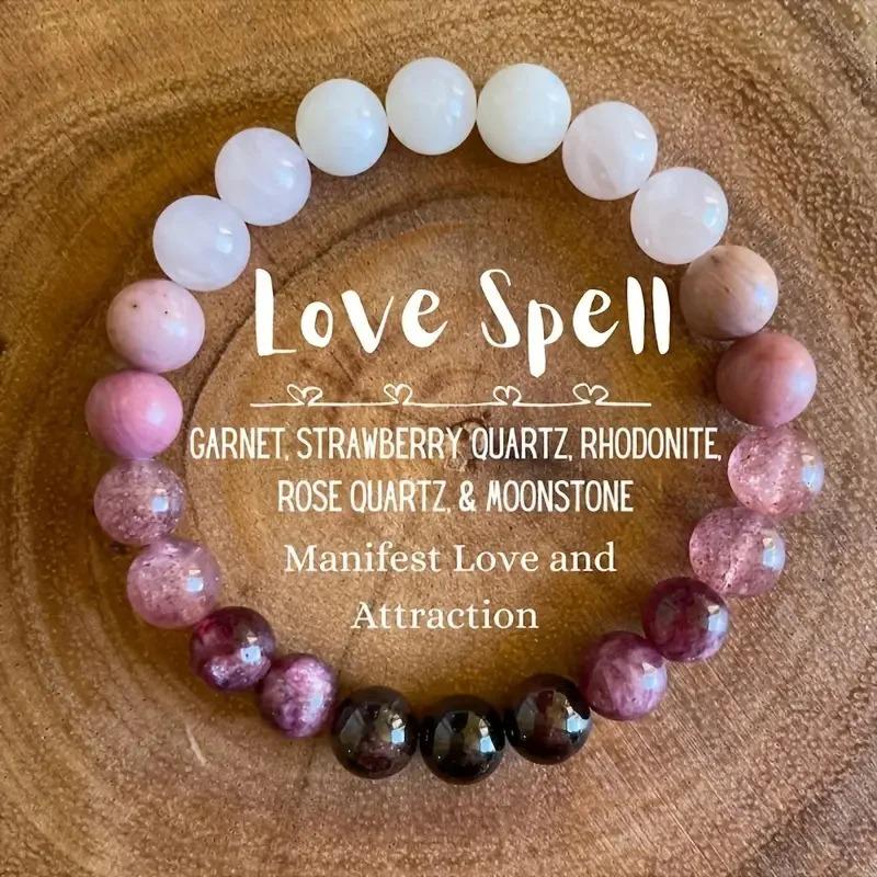 8mm Natural Stone Beaded Bracelet for Women, Attract Wealth Good Luck Jewelry, Colorful Fashion Party Gift Bracelet