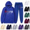 Womens Plush Long Sleeved Pants Loose Fitting Pullover With Letter Print And Rope Hoodie Two-piece