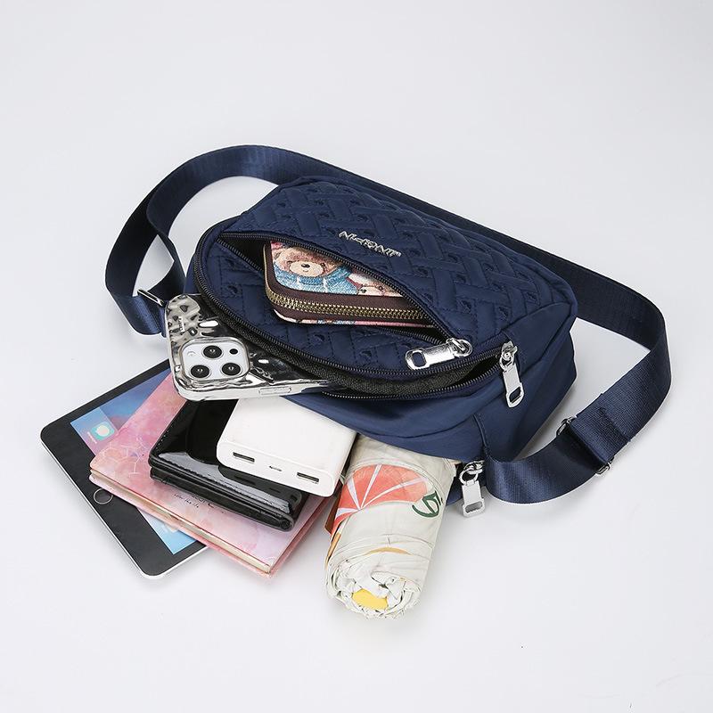 Women's Travel Crossbody Bag - Red & Black Shoulder Bag